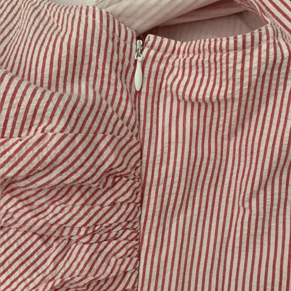 Gant 💎Size 10 Red/White Striped Dress, Lined & Tea Length, Retail $215 - Picture 6 of 6